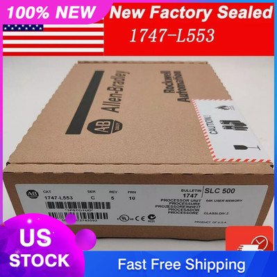 New Factory Sealed AB 1747-L553 SER C SLC500 5/05 CPU Processor Unit 1747L553 #