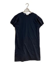PRADA Puff-Sleeve Dress 35876L M Navy