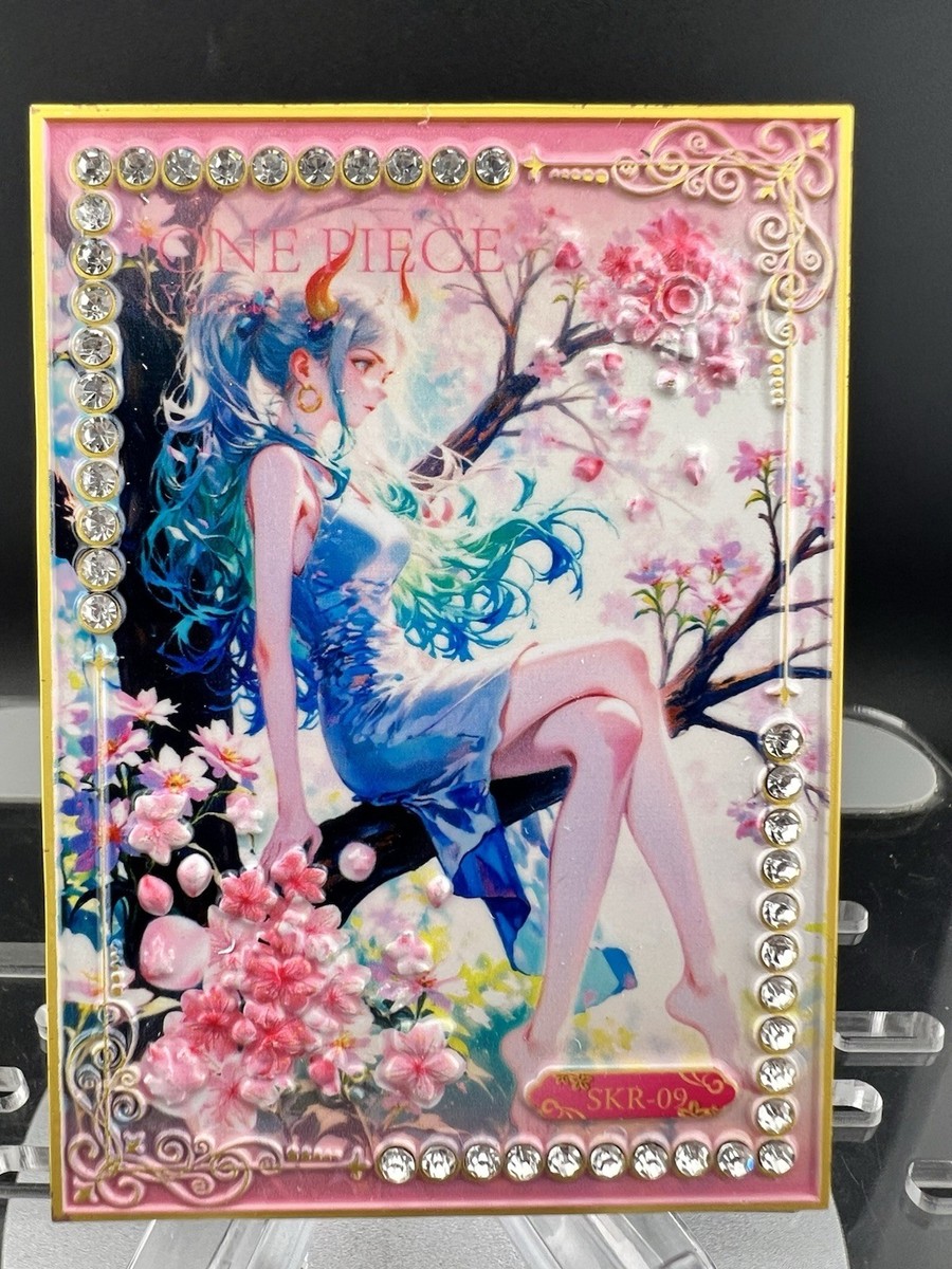 アクセサリー Yamato One Piece CCG YAMATO Serialized Metal Card # 21/33 Flower blossom