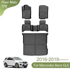 Car All Weather Floor Mats&Trunk Mat Cargo Liner For 2016-2019 Mercedes-Benz GLE