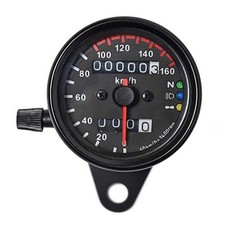 0021 KM/H Diameter 2.56 Inches Mechanical Motorcycle Speedometer Dual Odometer