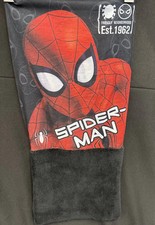 Spiderman Kids Neck Gator/Warmer Fabric Top W/Black Fleece For Warmth One Size