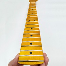 DIY Maple Electric Guitar Neck 22 Frets 25.5 Inch Scale Length Replacement