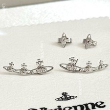 Vivienne Westwood triple orb stud earrings silver earrings gift earrings