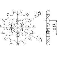 Ritzel P428 - Z14 (DIS.33201) Kawasaki 125 Ke 76/87