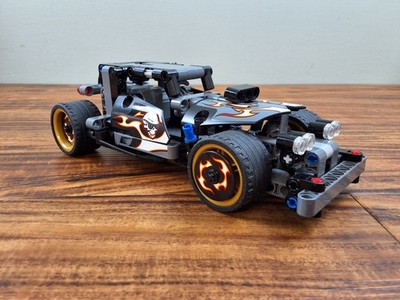 Lego Technic Getaway Racer 42046 Back Pull Back Working Fun 6'' Car Skull No Box