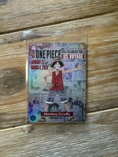 Bandai One Piece CCG Monkey.D.Luffy US Voyage Character Card and Poster