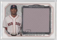 2012 Museum Collection Momentous Material Jumbo Relics 28/50 Carl Crawford fm0
