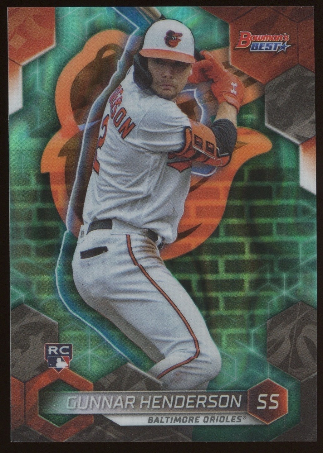 2023 Bowman's Best Gunnar Henderson Aqua Lava Refractor #26 Rookie RC /199 - O's