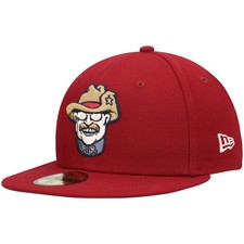 Men's New Era Red Frisco RoughRiders Authentic Collection Team Alternate 59FIFTY
