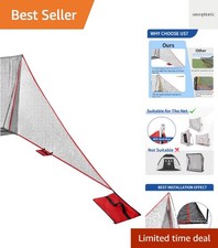 Shank Net Attachment for Golf Hitting Nets, Compatible with 10ft x7ft and 10ft x