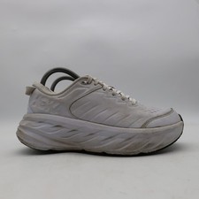 Hoka One One Bondi SR Women's Size 8 White Leather Running 1110521 WHT