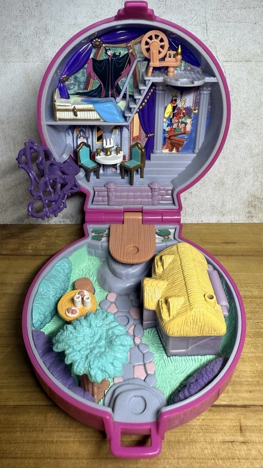 Polly Pocket 🔸 1996 - Sleeping Beauty Playcase - Bluebird Toys - Bild 2 von 4