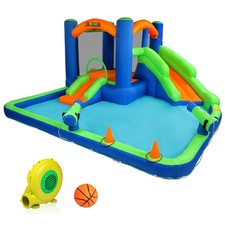 Inflatable Water Slide Bounce House for Kid 3-6, 30s Blow Up With Air Blower