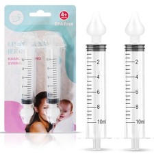 Bluet B - Baby Nasal Syringe 2-Pack - Safe Silicone Nasal Aspirator for