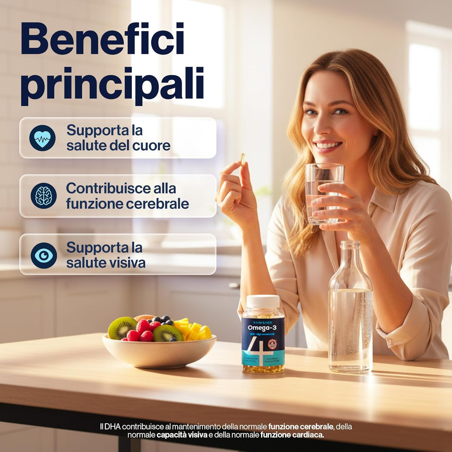 Omega 3 Olio di Pesce 80% rTG - 120 Capsule - Qualità Farmaceutica - 3