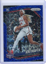 Kiki Iriafen 2025 Panini Prizm WNBA Blue Velocity RC #72