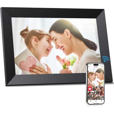 Digitaler Bilderrahmen - 10,1 Zoll IPS Display Touch, WIFI, Frameo 32GB, Schwarz