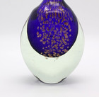 Jean Claude Novaro Cobalt Blue Metallic Art Glass Perfume Bottle — photo 2