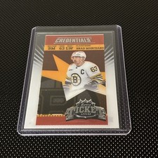 2024-25 Upper Deck Credentials Brad Marchand Acetate Retro Ticket Access #RT-BM
