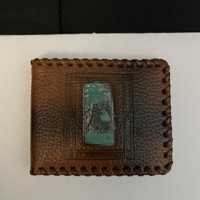 Vintage 1940s Steerhide Wallet, Mayflower Florida Souvenir, 1946 Calendar, NOS