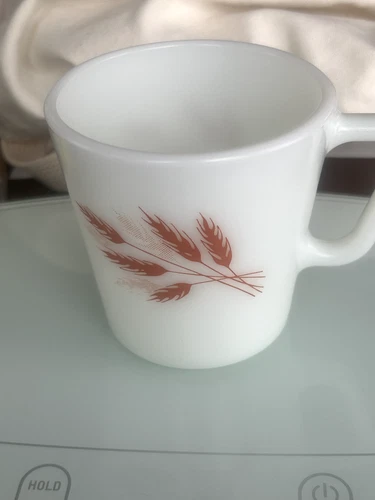 Vintage Pyrex Mug Autumn Harvest Wheat Pattern