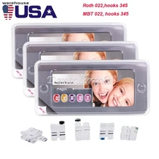 Dental Orthodontic Sapphire Ceramic Clear Brackets Brace MBT/ROTH 022 Hooks 345