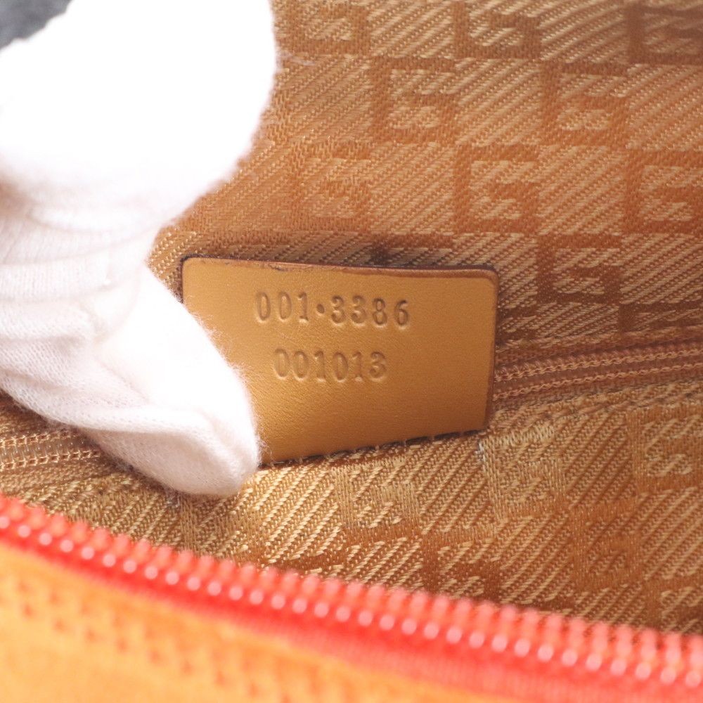 Gucci 001 3386 Leather Shoulder Bag Orange Women's Crossbody Authentic thumbnail 9