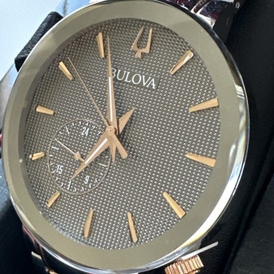 Bulova Men's Modern Quartz Luminous Silver Stainless Steel Watch 42 MM 98A309