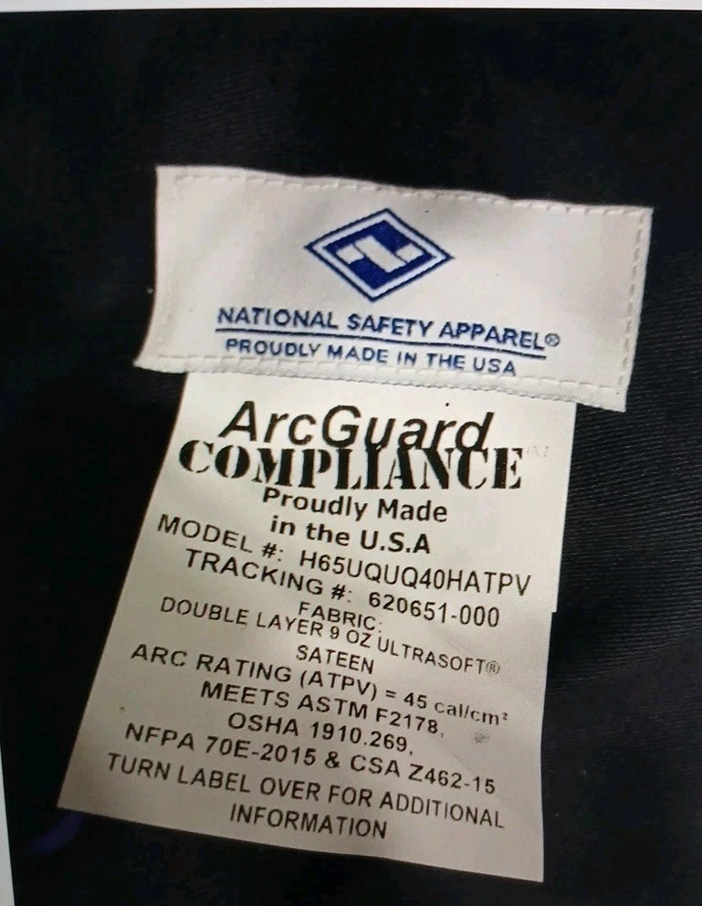 NATIONAL SAFETY APPAREL Arcguard Compliance Flash Hood Coat & Bib Overalls Large image 5