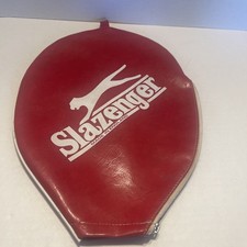 1970s Slazenger Tennis Racket Vinyl Cover Jacket w/Panther Logo, Vintage