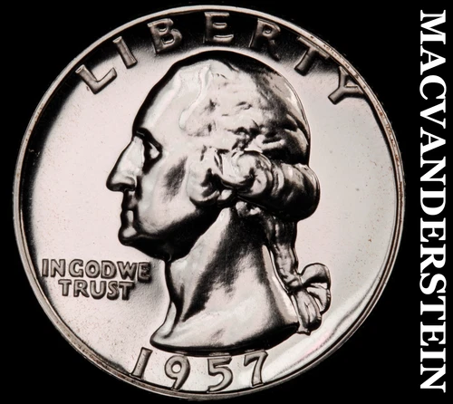 1957 Washington Quarter- Silver Choice Gem Proof Luster No Reserve #i5666