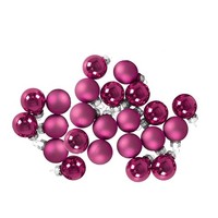 Weihnachtsglas-Kugeln 24Er Pack 25Mm Kirschrosa HäNgende Baumdekoration