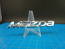 Mazda Chrome Emblem Badge Nameplate Adhesive Back Rear Trunk Hatch Fender Logo