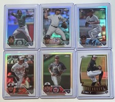 (6) 2023 Topps Chrome Update Refractors TEOSCAR HERNANDEZ Joey Ortiz RC DL Hall