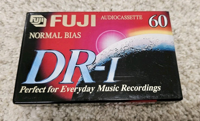 FUJI DR-I 90 Minute Audio Cassette Tape Normal Bias New Sealed