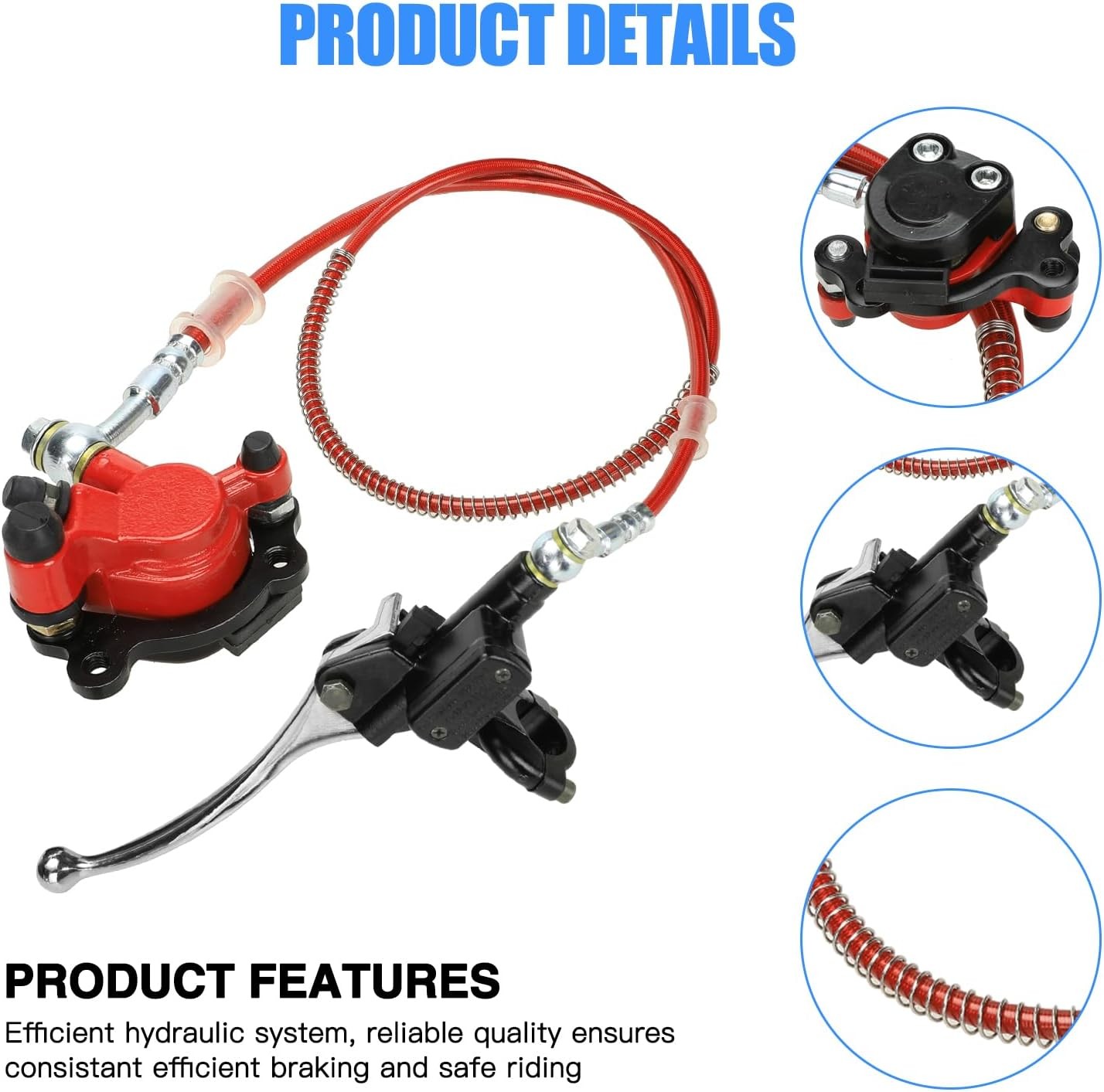 YOXUFA Mini Bike Hydraulic Disc Brake Caliper Kit hydraulic brake kit 