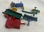 Vintage MARX Lazy Day Farm  Tractor Equipment Lot