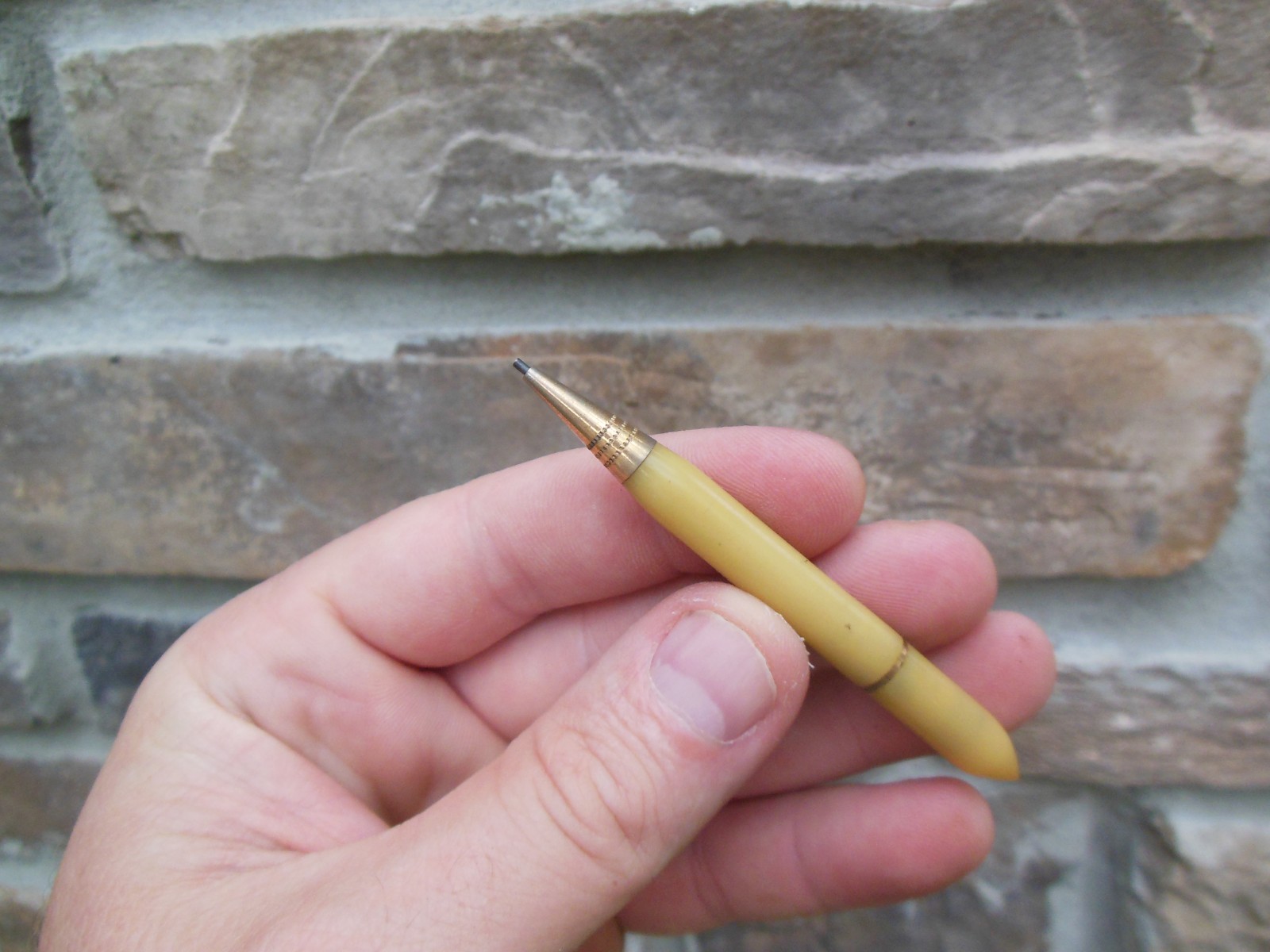 Celluloid Golf Pencil Mini Mechanical Fob E.L. Mansure Chicago Drapery Co. Rare