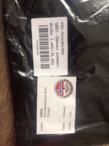 Nebulus Skiunterwäsche Shirt/ Oberteil Thermo Gr. L/ XL schwarz Neu - Bild 2 von 4