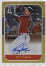 2021 Donruss Optic Retro 1987 Signatures Gold Prizm 9/10 Pavin Smith Auto 0s2h