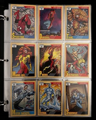 1991 Marvel Universe Series 2 Cards Complet Set, #1-162 Impel NM+ Sleeved