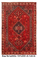 5x8 Traditional Tribbal Perrsian Handmade Rug #P992