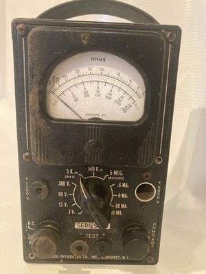 Vintage Precision Apparatus Ser 40 AC-DC Multi-Range Test Set OHM Meter Untested