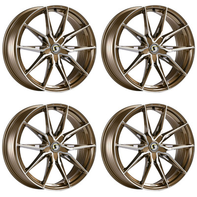 4 Schmidt Felgen TwentyOne 8.5Jx20 ET40 5x108 BRON für Ford Mustang Mach-E