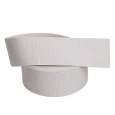 2" Wide Thick Heavy Cotton Webbing  6 Yards Natural White, 2" 