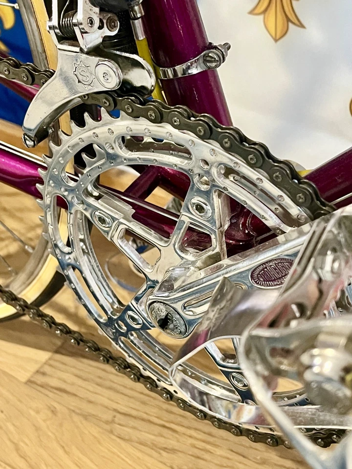 Raymond Poulidor Gr. 55 mit 10 Gänge von 1964 Originallack! Sehr selten! Leder! - Bild 4 von 4