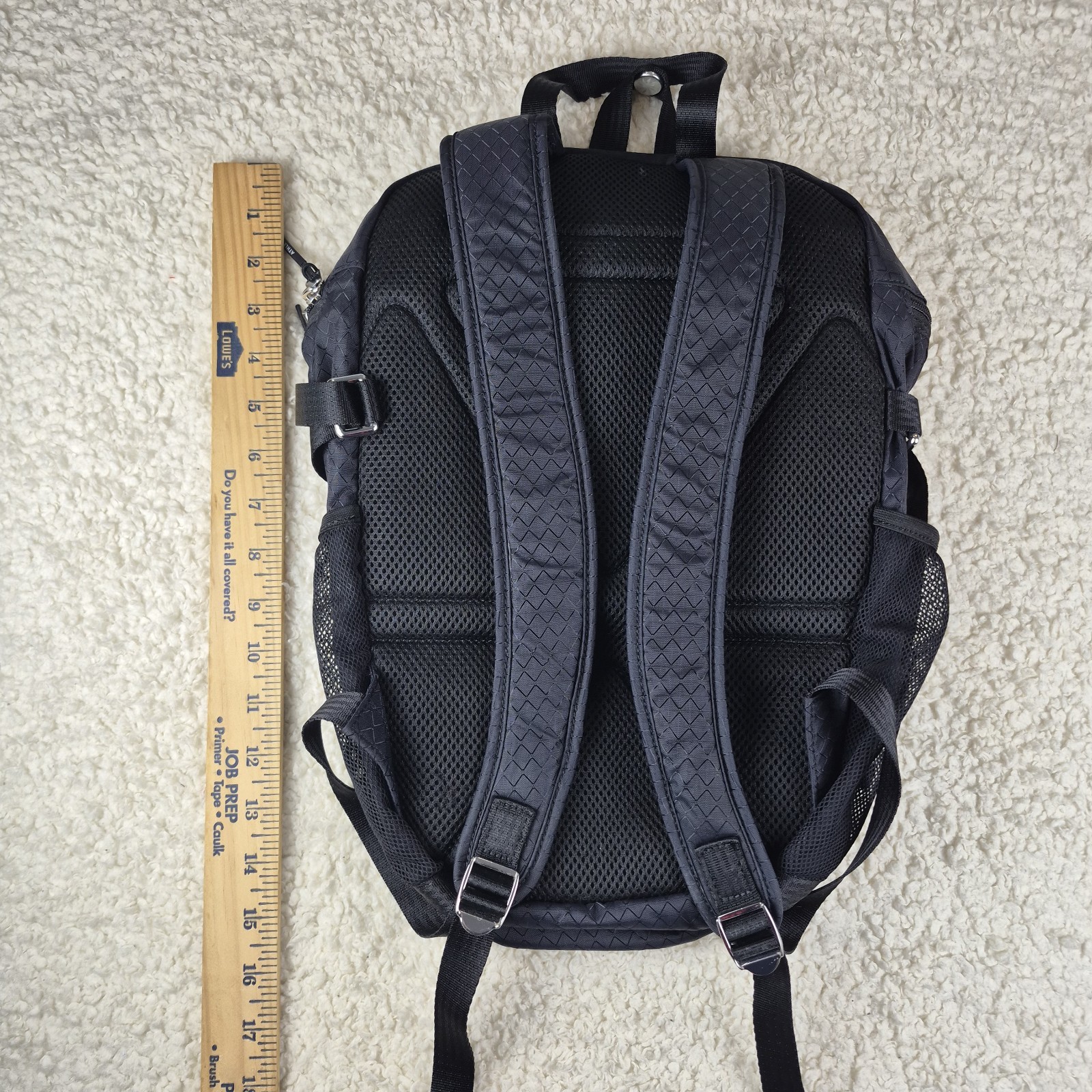 Athleta Excursion Backpack Black Nylon Ripstop Gy… - image 2