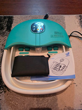Cango Foldable Foot Bath Spa Massager w/ Heat & Rollers Green/White C100118