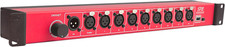 8-Port Opto-Isolated DMX Splitter/Amplifier/Isolator, LED Indicator, USB Adjusta